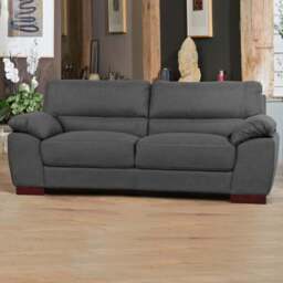 Westbrook 3 Seater Ash Textured Fabric Sofa - Grey - Artemis Home - Wilko - thumbnail 1