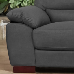 Westbrook 3 Seater Ash Textured Fabric Sofa - Grey - Artemis Home - Wilko - thumbnail 4