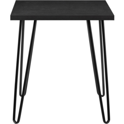 Dorel Owen Black Oak Retro End Table Black - Size: 55 x 49 x 49cm - Wilko - thumbnail 4