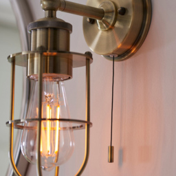 Merano Treviso Antique Brass Bathroom Wall Lamp - Size: 16.2 x 11 x 28.6cm - Wilko - thumbnail 4