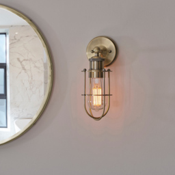 Merano Treviso Antique Brass Bathroom Wall Lamp - Size: 16.2 x 11 x 28.6cm - Wilko - thumbnail 7