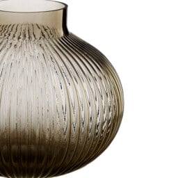Premier Housewares Brown Nullah Glass Vase - Size: 16 x 16 x 15cm - Wilko - thumbnail 5