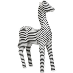 Black and White Zebra Ornament - Size: 5.3 x 24.5 x 16.6 - Wilko - thumbnail 4