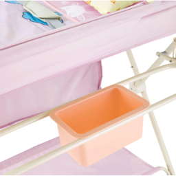 H&O Direct Pink Folding Baby Diaper Changing Table with Wheels - Size: 122 x 75 x 76cm - Wilko - thumbnail 5