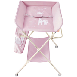 H&O Direct Pink Folding Baby Diaper Changing Table with Wheels - Size: 122 x 75 x 76cm - Wilko - thumbnail 3