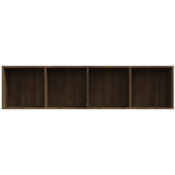 vidaXL 4 Shelf Brown Oak Wall Cabinet - Size: 36 x 143 x 30cm - Wilko - thumbnail 7