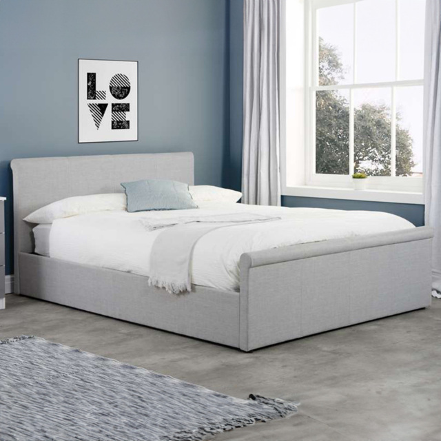 Stratus Double Grey Polyester Ottoman Bed - Birlea - Wilko - image 1