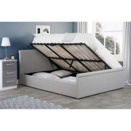 Stratus Double Grey Polyester Ottoman Bed - Birlea - Wilko - thumbnail 5