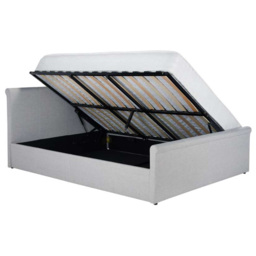 Stratus Double Grey Polyester Ottoman Bed - Birlea - Wilko - thumbnail 4