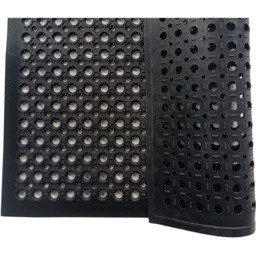 Floortex Doortex Open-Top Black Anti-Fatigue Mat 60 x 90cm - Size: 90 x 60 x 1.4cm - Wilko - thumbnail 4