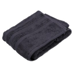 Turkish Cotton Grey Bath Towel - Wilko - thumbnail 1