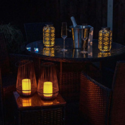ValueLight Solar Antique Brass Moroccan Style Outdoor Lantern - Size: 22.1 x 13 x 13cm - Gold - ValueLights - Wilko - thumbnail 6