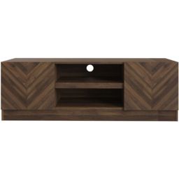 GFW Catania 2 Door 2 Shelf Royal Walnut TV Unit - Size: 39 x 130 x 43cm - Brown - Wilko - thumbnail 5