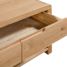 Julian Bowen Curve Single Drawer Oak Coffee Table - Wood - Wilko - thumbnail 6