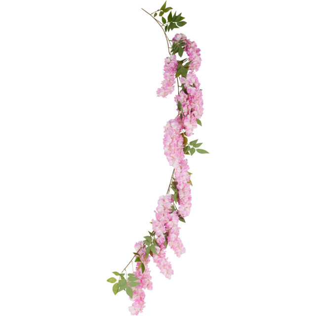 Lavender Wisteria Garland - Purple - Wilko - image 1
