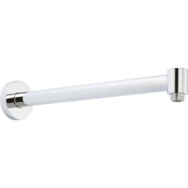 nuie Chrome Wall Mounted Shower Arm 55mm - Size: 5.5 x 5.5 x 37cm - Silver - Wilko - image 1