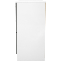Crowndale Contrast 6 Drawer Dusk Grey and White Wide Chest of Drawers Ready Assembled - Dusk Grey & White - Wilko - thumbnail 4