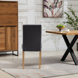Artemis Home Maiolo Set of 2 Grey Velvet Dining Chair - Wilko - thumbnail 7