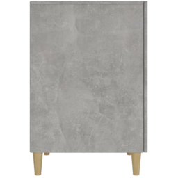 vidaXL 2 Door Computer Desk Concrete Grey and Gold - Size: 75 x 140 x 50cm - Wilko - thumbnail 7