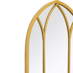 The Arcus Gold Arched Wall Mirror 83 x 48cm - MirrorOutlet - Wilko - thumbnail 6