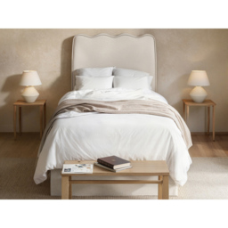 Flair Ellis Single Beige Woven Fabric Bed Frame with Trundle - Cream - Wilko - thumbnail 5