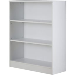 Home Source Clara 3 Shelf White Short Bookcase - Wilko - thumbnail 3