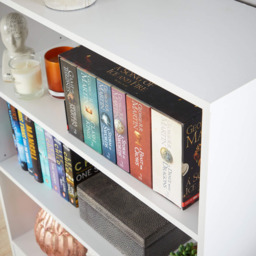 Home Source Clara 3 Shelf White Short Bookcase - Wilko - thumbnail 4