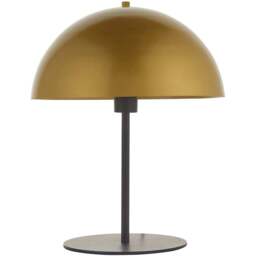 Merano Nuoro Soft Gold Shade Dark Bronze Effect Table Lamp - Size: 35 x 35 x 45cm - Brown - Wilko