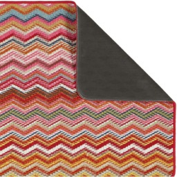 My Mat Candy Multicolour Bright Zig Zag Stain Resistant Mat 67 x 200cm - Wilko - thumbnail 4