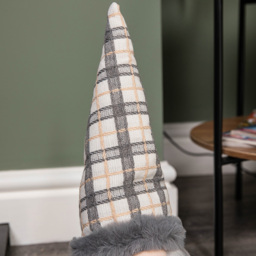 Samuel Alexander Grey Tartan Hat Standing Gonk Christmas Decoration 35cm - Size: 35 x 15 x 15cm - Wilko - thumbnail 6