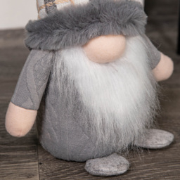 Samuel Alexander Grey Tartan Hat Standing Gonk Christmas Decoration 35cm - Size: 35 x 15 x 15cm - Wilko - thumbnail 4