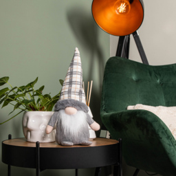 Samuel Alexander Grey Tartan Hat Standing Gonk Christmas Decoration 35cm - Size: 35 x 15 x 15cm - Wilko - thumbnail 7