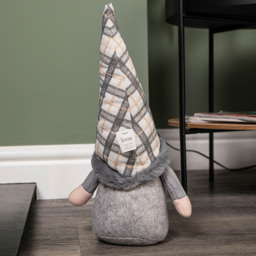 Samuel Alexander Grey Tartan Hat Standing Gonk Christmas Decoration 35cm - Size: 35 x 15 x 15cm - Wilko - thumbnail 5