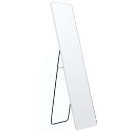 Living and Home Foldable Full Length Mirror 37 x 147cm - Size: 147 x 37cm - White - Wilko - thumbnail 1