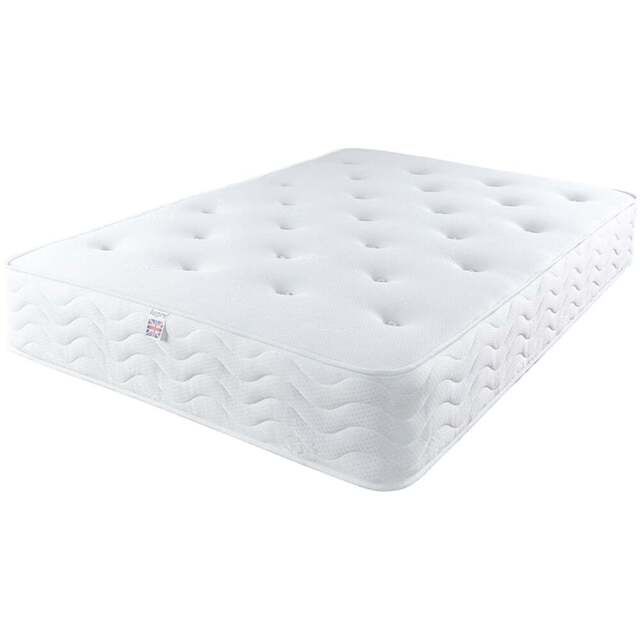 Aspire Pocket+ Small Single 1000 Tufted Mattress - White - Aspire Beds - Wilko - image 1