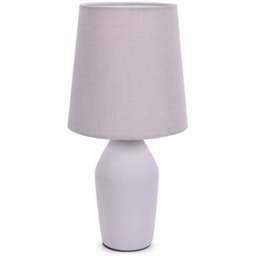 ValueLights Arlo Lilac Shade Ceramic LED Table Lamp - Size: 36.5 x 18 x 18cm - Purple - Wilko