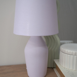 ValueLights Arlo Lilac Shade Ceramic LED Table Lamp - Size: 36.5 x 18 x 18cm - Purple - Wilko - thumbnail 3