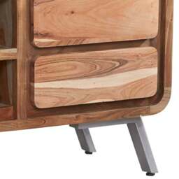 Brooklyn Aleiny 2 Drawer 2 Shelf Hardwood TV Cabinet - Brown - Wilko - thumbnail 4