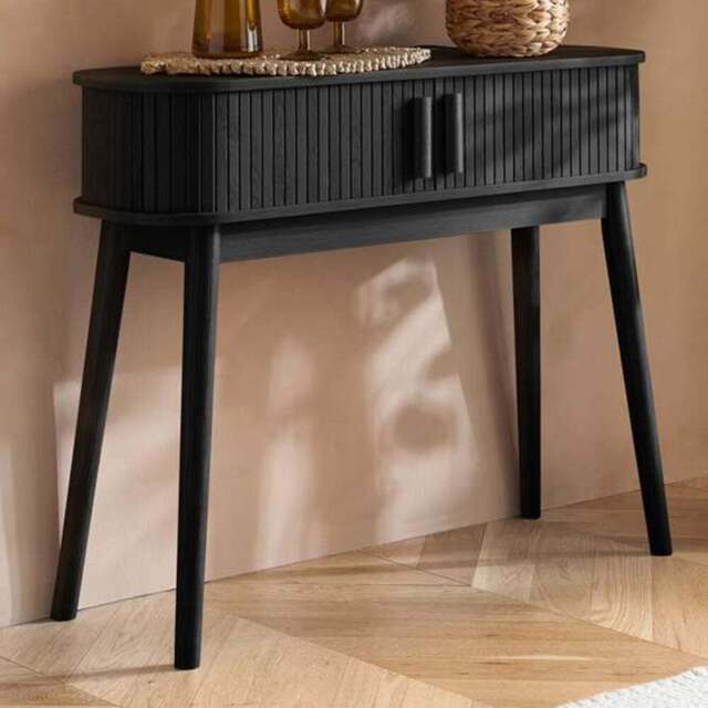 Birlea Axel Black Console Table - Size: 80 x 100 x 30cm - SleepSoul - Wilko - image 1