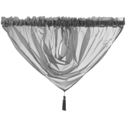 Velosso Riva Charcoal Swag Curtain 112 x 99cm - Grey - Wilko - thumbnail 3