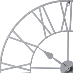 EOS Grey Skeleton Wall Clock with Roman Numerals 80cm - Size: 80 x 80 x 2cm - Home Garden Direct - Wilko - thumbnail 5