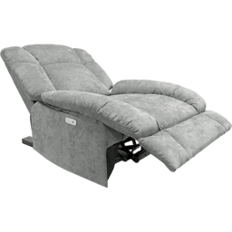 DS Living The Torino Silver Fabric Electric Recliner Chair - Size: 93 x 161 x 108cm - Wilko - thumbnail 4