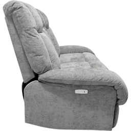 DS Living The Torino Silver Fabric Electric Recliner Chair - Size: 93 x 161 x 108cm - Wilko - thumbnail 5
