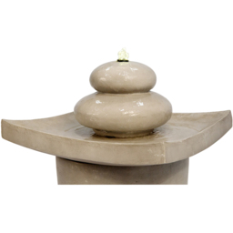 Teamson Home 2 Tier Outdoor Zen Stones Fountain with LED Light - Size: 62.0 x 46.0 x 46.0cm - Grey - Wilko - thumbnail 5
