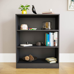 VIDA DESIGNS Cambridge 3 Shelf Black Low Bookcase - Wilko - thumbnail 4