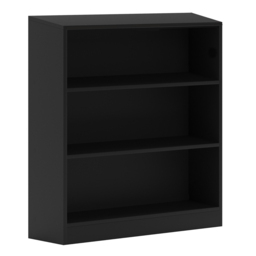 VIDA DESIGNS Cambridge 3 Shelf Black Low Bookcase - Wilko - thumbnail 3