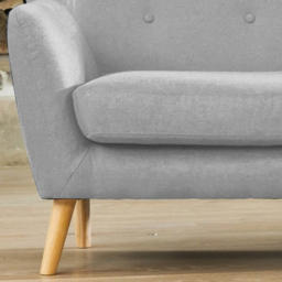 Lynwood 2 Seater Light Grey Fabric Sofa - Artemis Home - Wilko - thumbnail 3