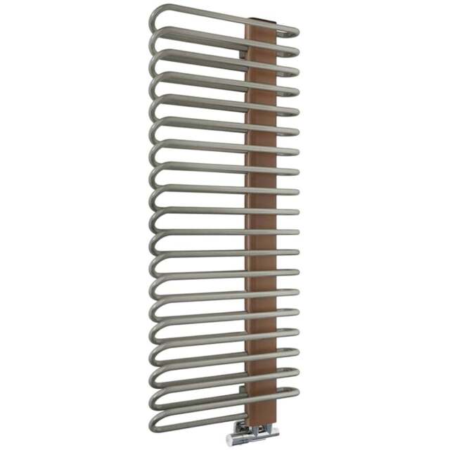 Terma Michelle 2459BTU Nickel Gloss and Copper Heated Towel Rail 1200 x 500mm - Size: 120 x 50 x 12.6cm - Multi - Wilko - image 1