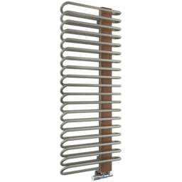 Terma Michelle 2459BTU Nickel Gloss and Copper Heated Towel Rail 1200 x 500mm - Size: 120 x 50 x 12.6cm - Multi - Wilko - thumbnail 1
