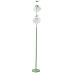 Living and Home 2 Light Green and White Floral Floor Lamp with Foot Switch - Size: 163 x 17.5 x 17.5cm - Wilko - thumbnail 4